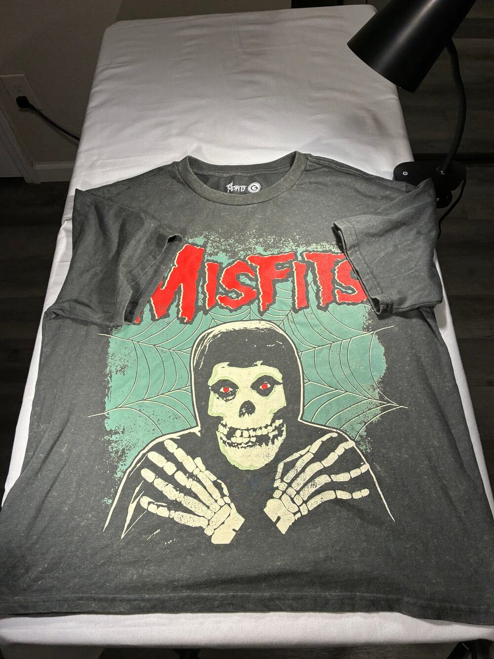 The Misfits Black Skeleton Graphic Band T-Shirt L